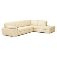 Miami Contemporary 2-Piece Sectional Sofa with Chaise