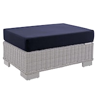 Sunbrella® Outdoor Patio Wicker Rattan Ottoman