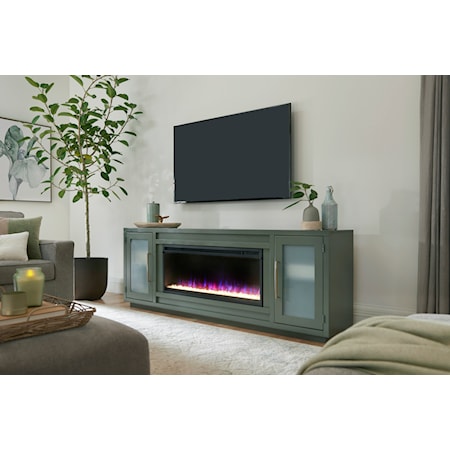 84&quot; Fireplace Console