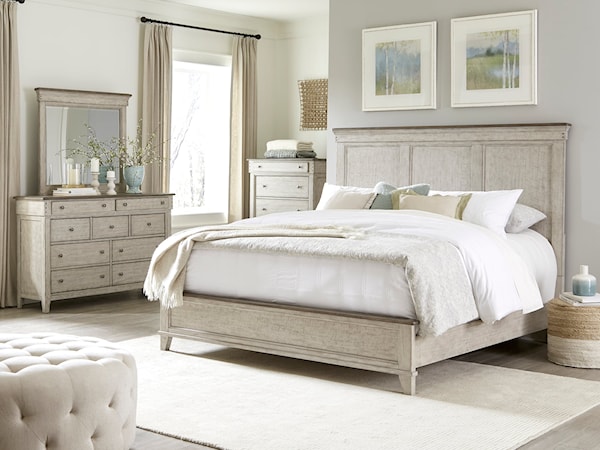 4-Piece King Panel Bedroom Set