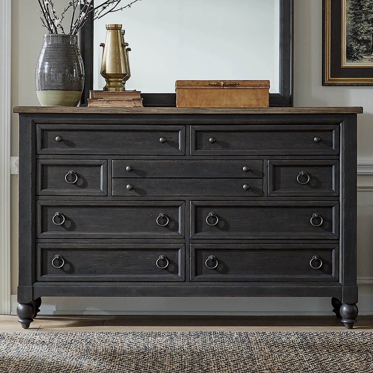 Liberty Furniture Americana Farmhouse 9-Drawer Dresser