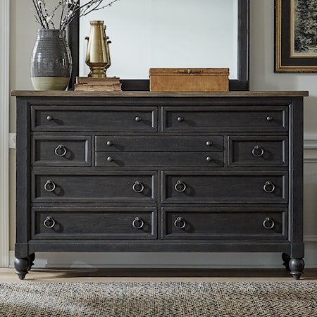 Nine-Drawer Dresser