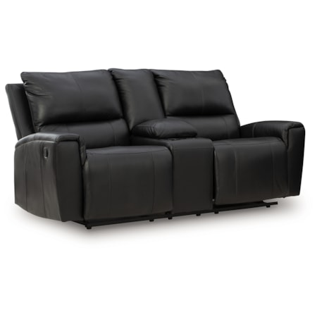 Dbl Rec Loveseat W/Console