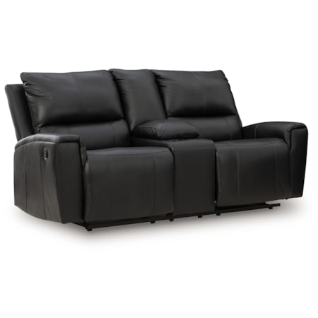 Dbl Rec Loveseat W/Console