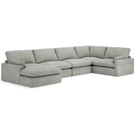 5-Piece Sectional with Chaise