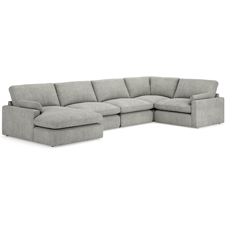 5-Piece Sectional with Chaise