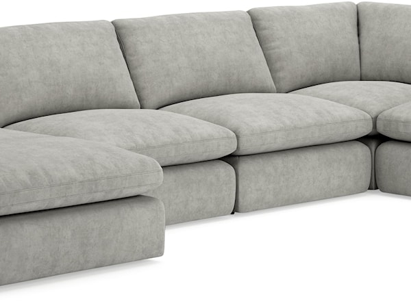 5-Piece Sectional with Chaise