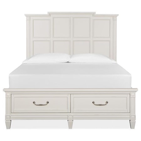 Queen Panel Storage Bed