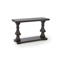 Sofa Table with Plank Effect Top