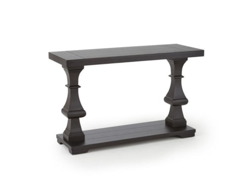 Sofa Table with Plank Effect Top