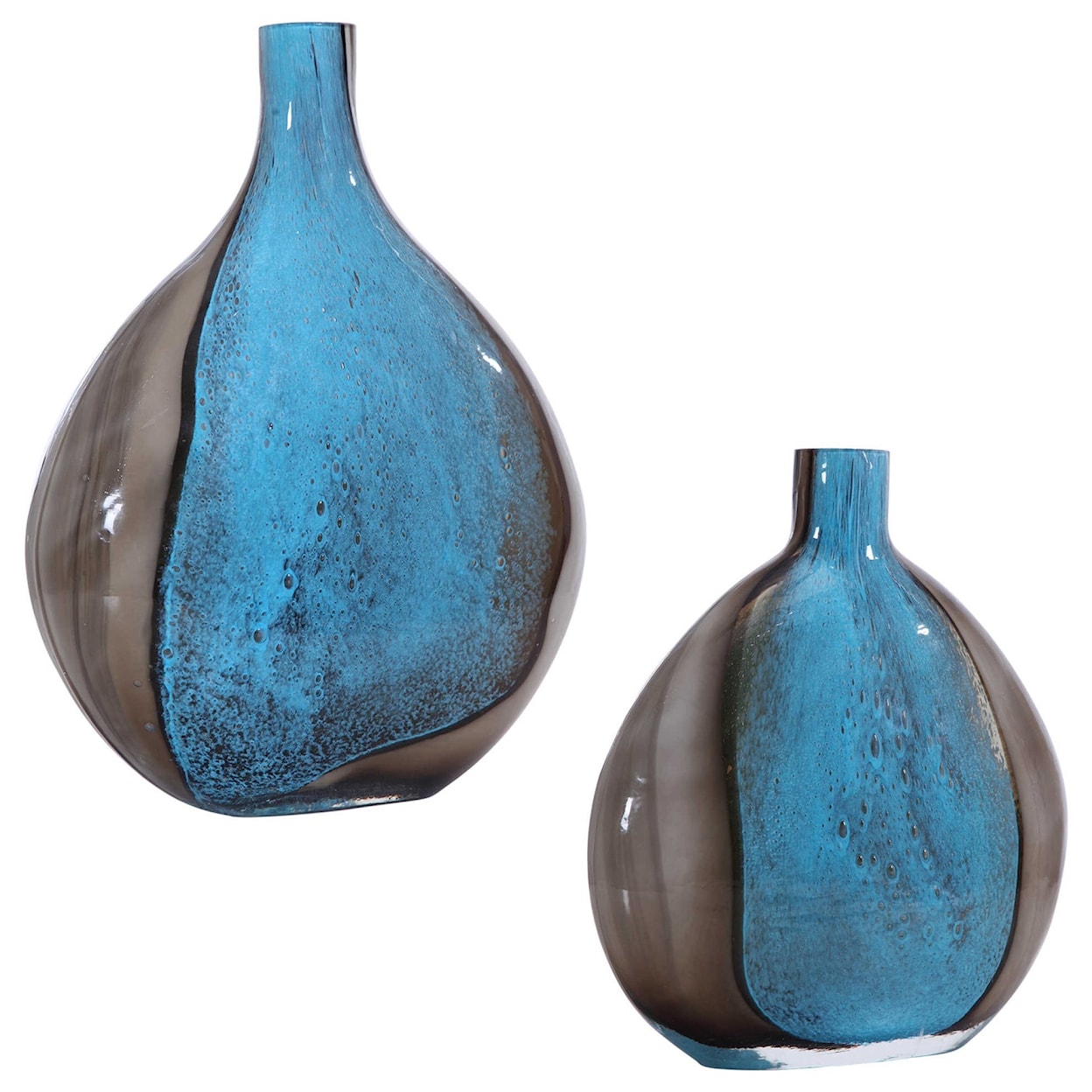 Uttermost Accessories - Vases and Urns Adrie Art Glass Vases, S/2