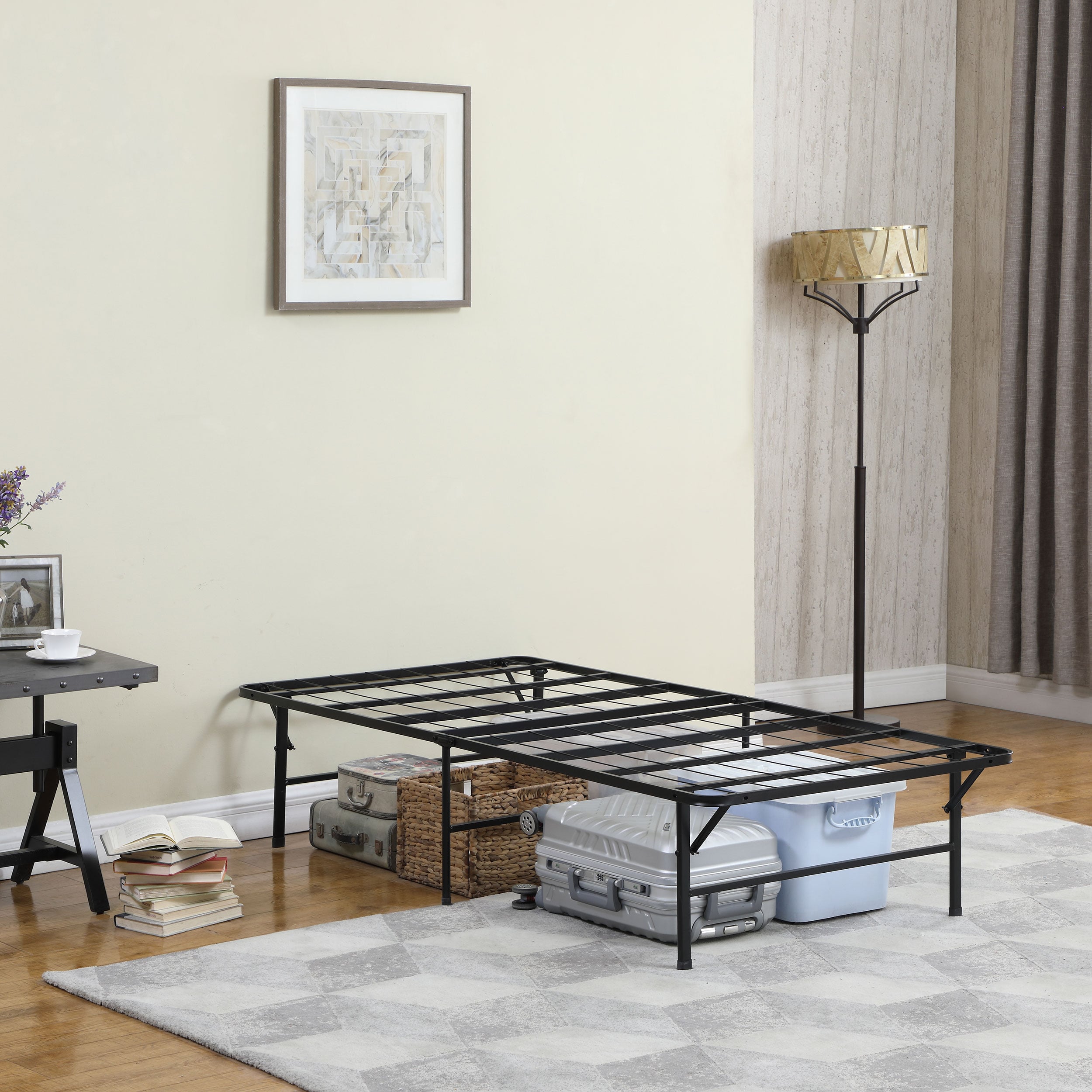 Twin Mattress Support Platform Bed