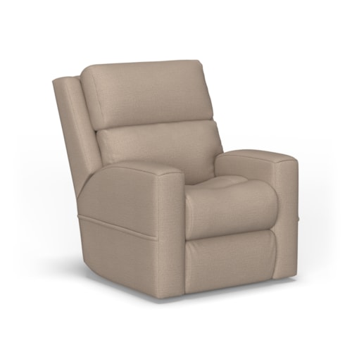 Contemporary Power Lift Recliner with Power Headrest & Lumbar