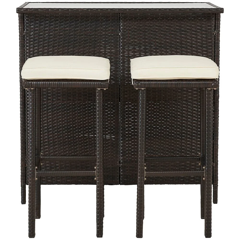 Progressive Furniture Cabana I72095 Coastal Outdoor ThreePiece Bar