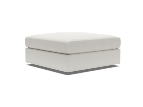 Contemporary 41 Inch Square Vivien Ottoman