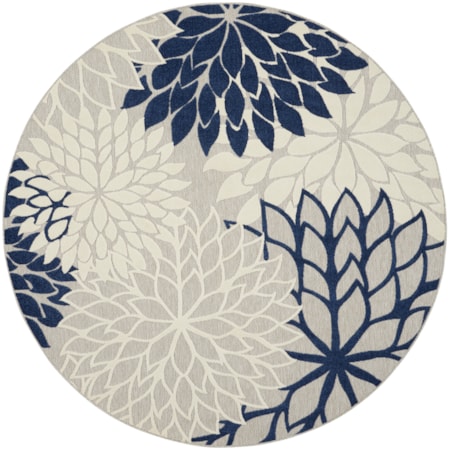 7'10" Round  Rug