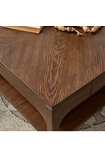 Wynwood, A Flexsteel Company Sylvie Transitional 1-Drawer Square Coffee Table with Lower Shelf