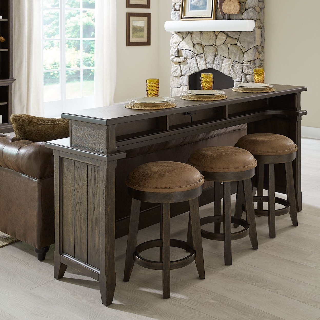 Liberty Console Table Liberty Furniture Paradise Valley 297-OT7837 Traditional Console Bar ...