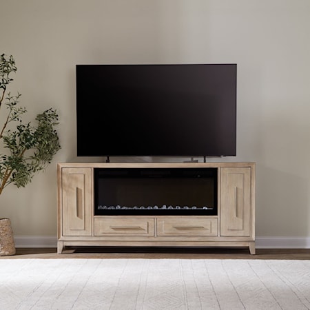 80&quot; Console with Firebox