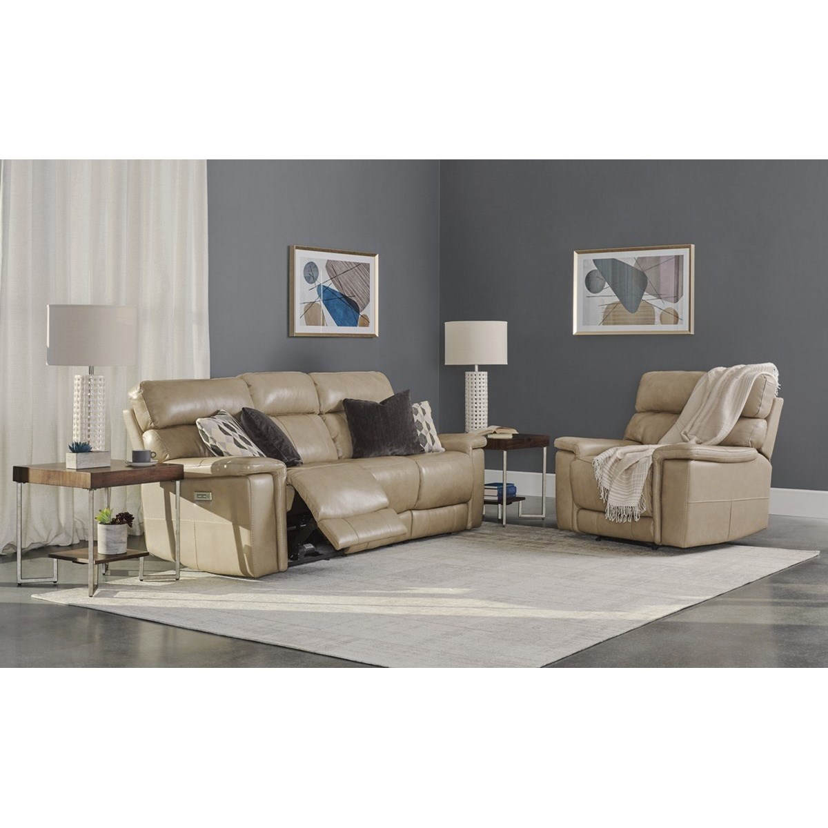 Palliser Powell Powell Wallhugger Power Recliner