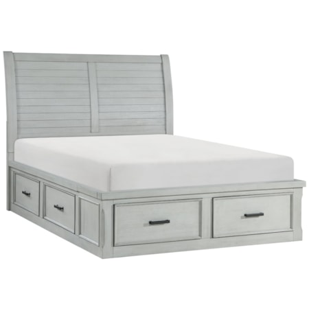 Queen Platform Storage Bed