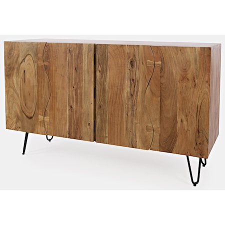 Sideboard with 4 Live Edge Doors