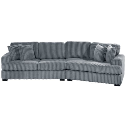 2-pc. Sectional Sofa w/Right Cuddler