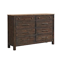 Transitional 8-Drawer Dresser