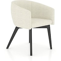 Contemporary Upholstered Fixed Chair
