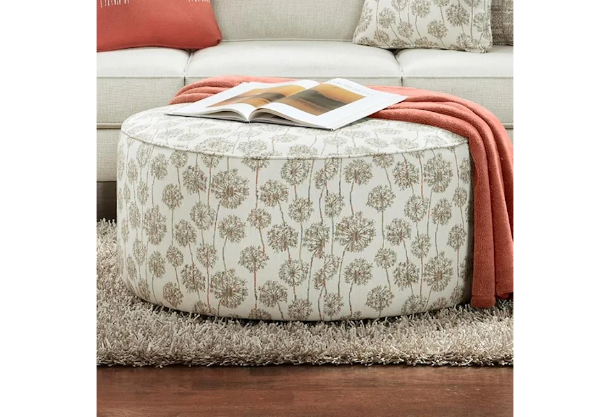59 INVITATION LINEN Cocktail Ottoman by Fusion Furniture at Esprit Decor Home Furnishings