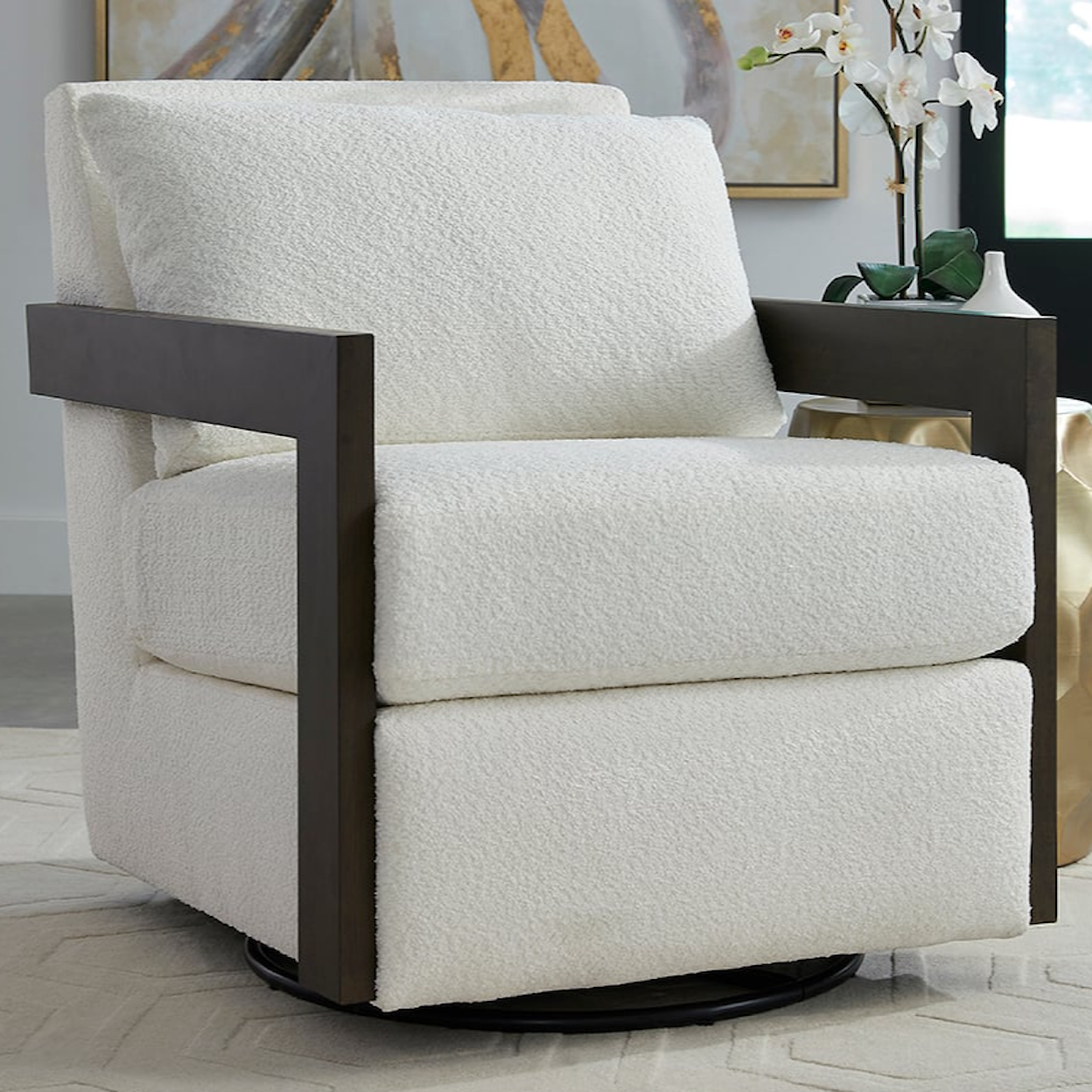 Design2Recline Zara Stationary Swivel Glider Chair