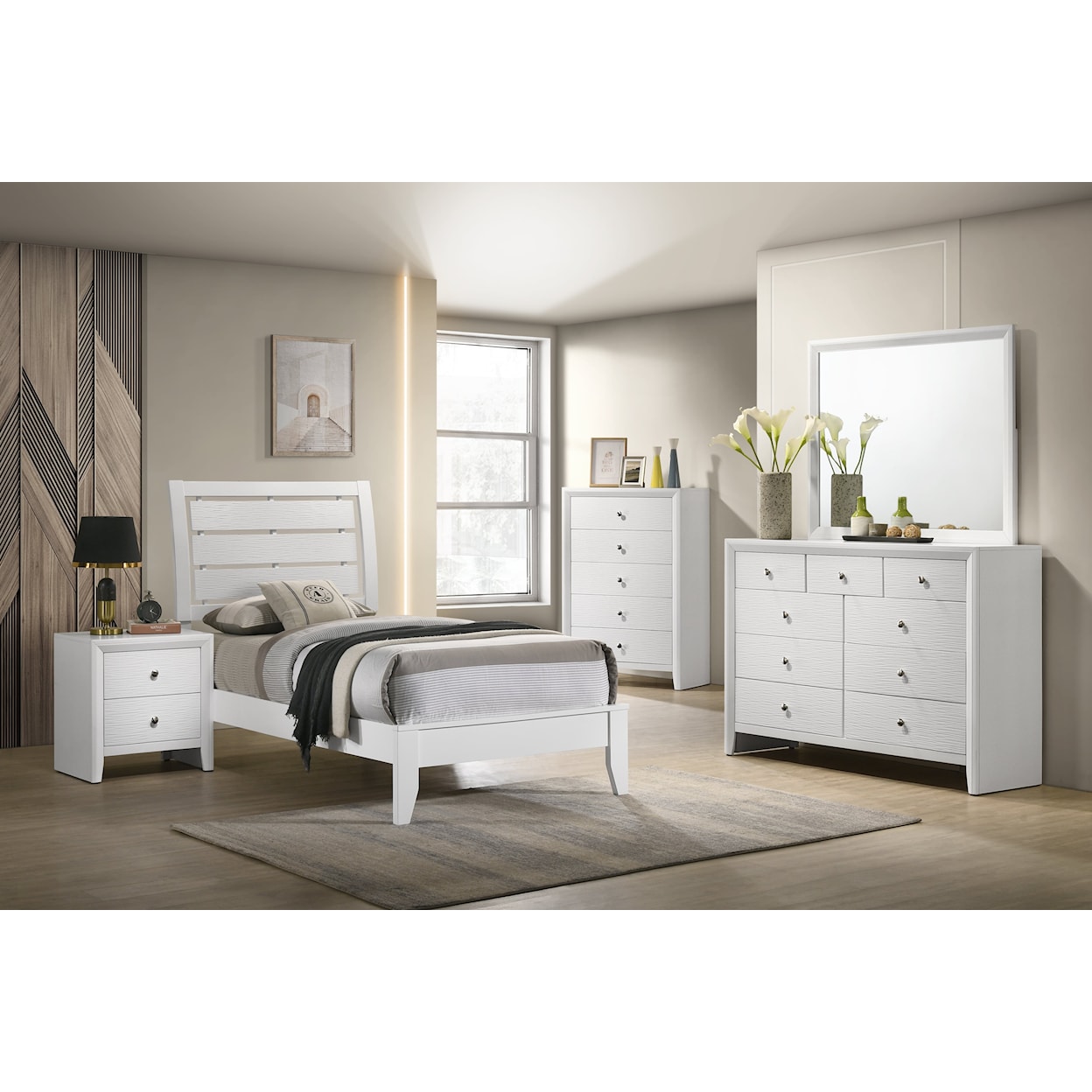 CM Evan Twin Panel Bed