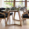 Canadel Modern Glass Top Dining Table