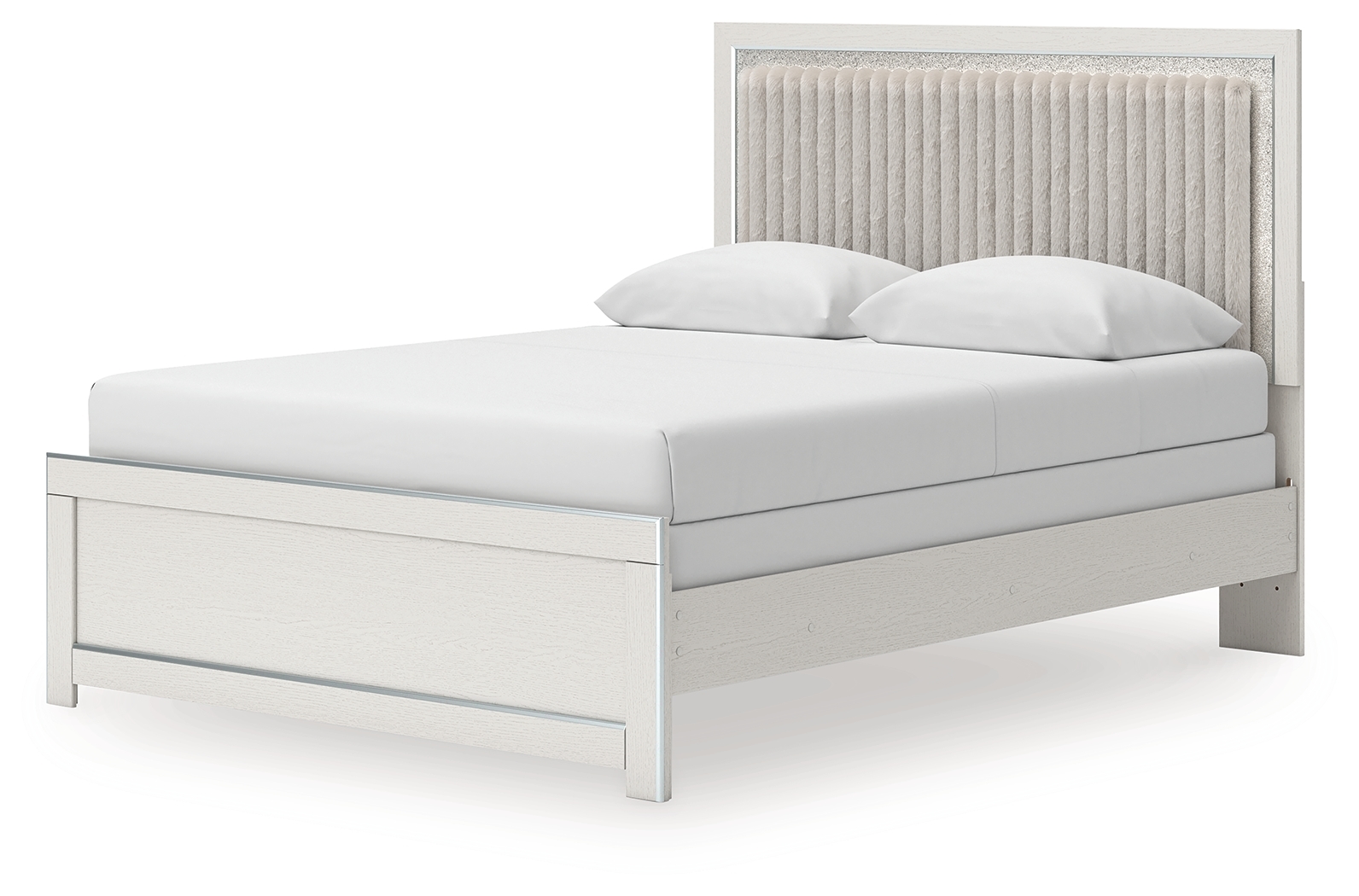 Queen Upholstered Panel Bed