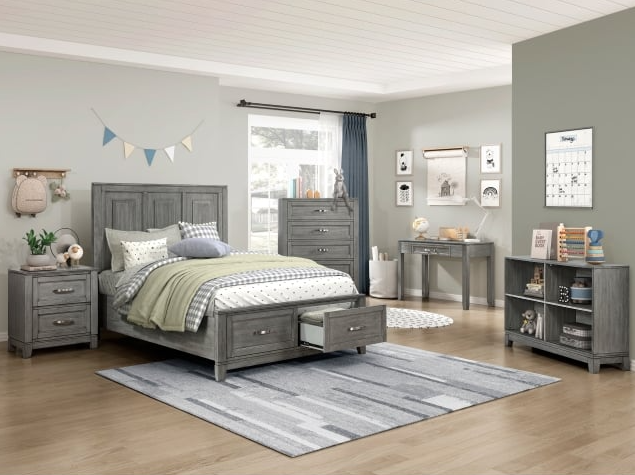 Homelegance Garretson 4-Shelf Bookcase