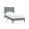 Accentrics Home Fashion Beds Twin Upholstered Bed