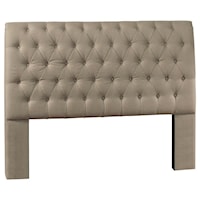 Transitional King/Cal King Upholstered Headboard with Tufting
