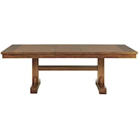 Casual Dining Table with Trestle Base