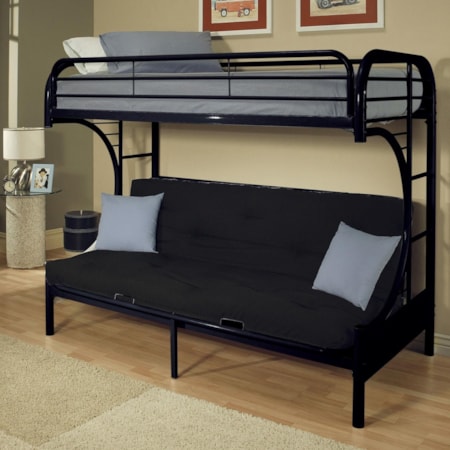 Twin XL/Queen Futon Bunk Bed