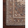 Loloi Rugs Lourdes 18" x 18"  Natural / Ocean Rug