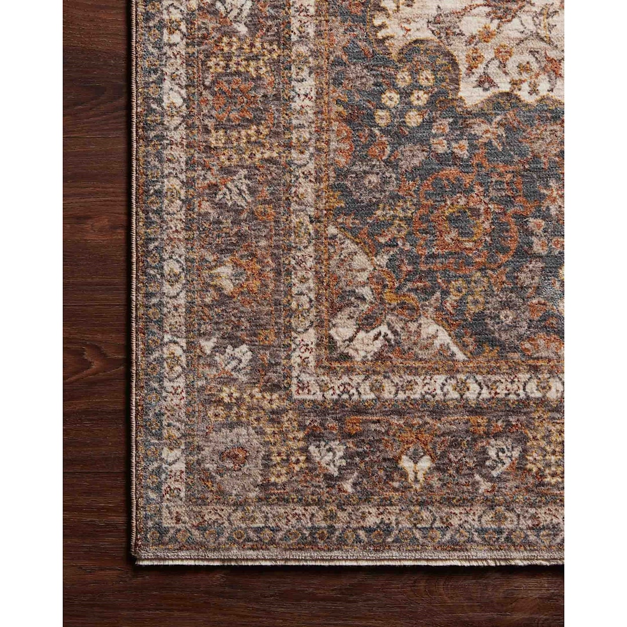 Loloi Rugs Lourdes 18" x 18"  Natural / Ocean Rug