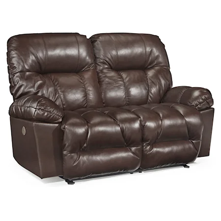 Casual Power Space Saver Reclining Loveseat