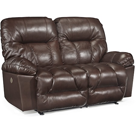 Casual Space Saver Reclining Loveseat