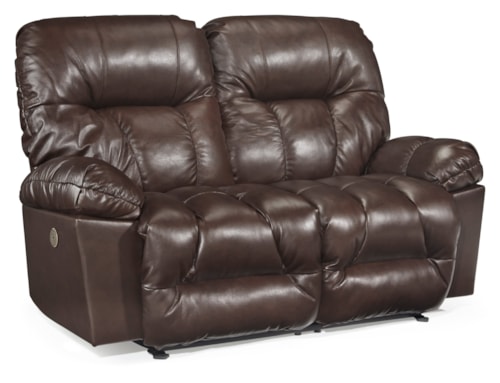 Casual Power Space Saver Reclining Loveseat