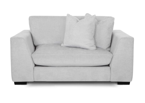 Contemporary Chair with Two Arm Pillows