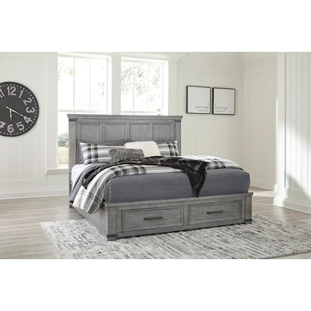 King Storage Bed