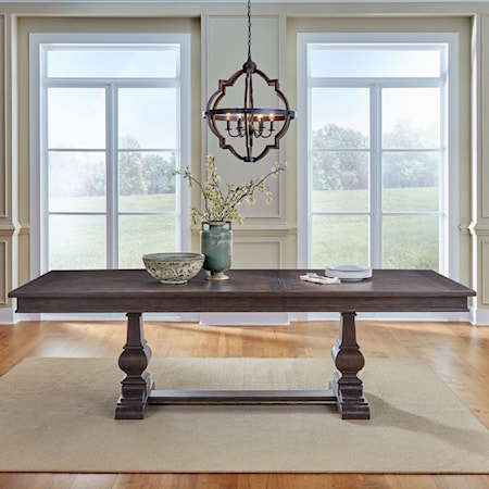 Rectangular Trestle Dining Table