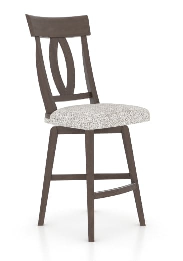 Transitional Customizable Fixed Stool