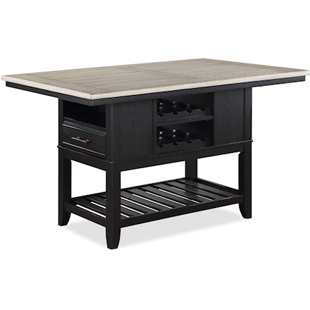 Counter-Height Dining Table with Storage