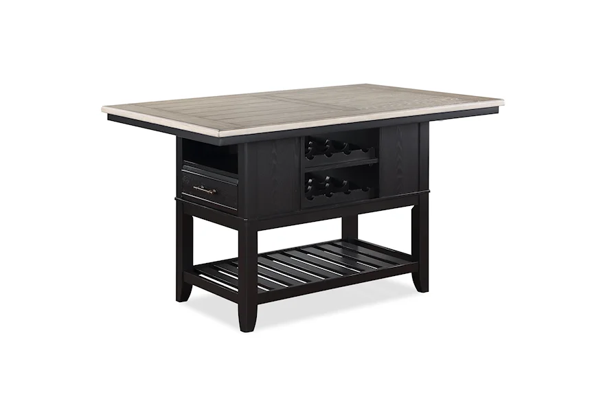 Frey Counter-Height Dining Table with Storage by Crown Mark at Royal Furniture